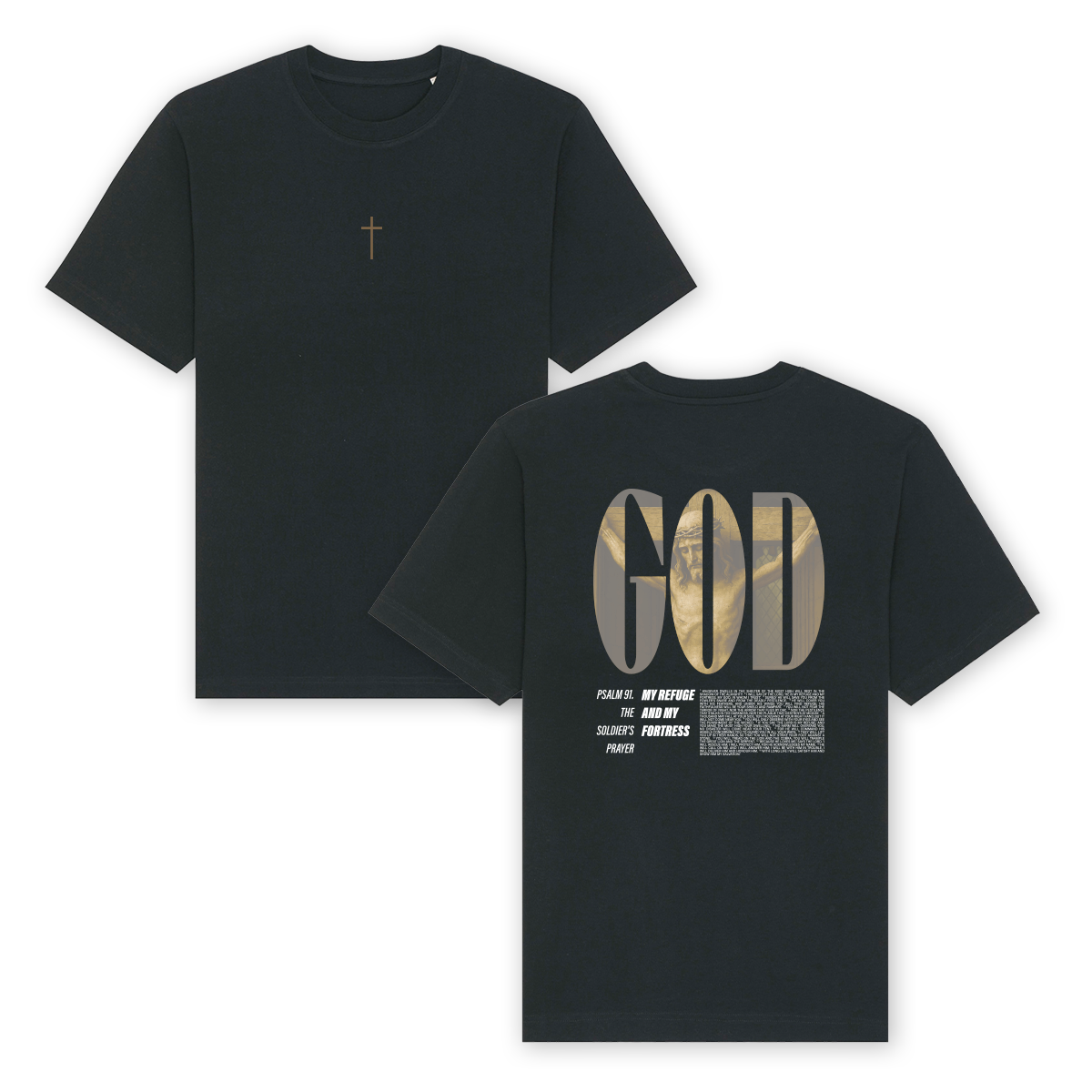 T-shirt "God my Refuge"