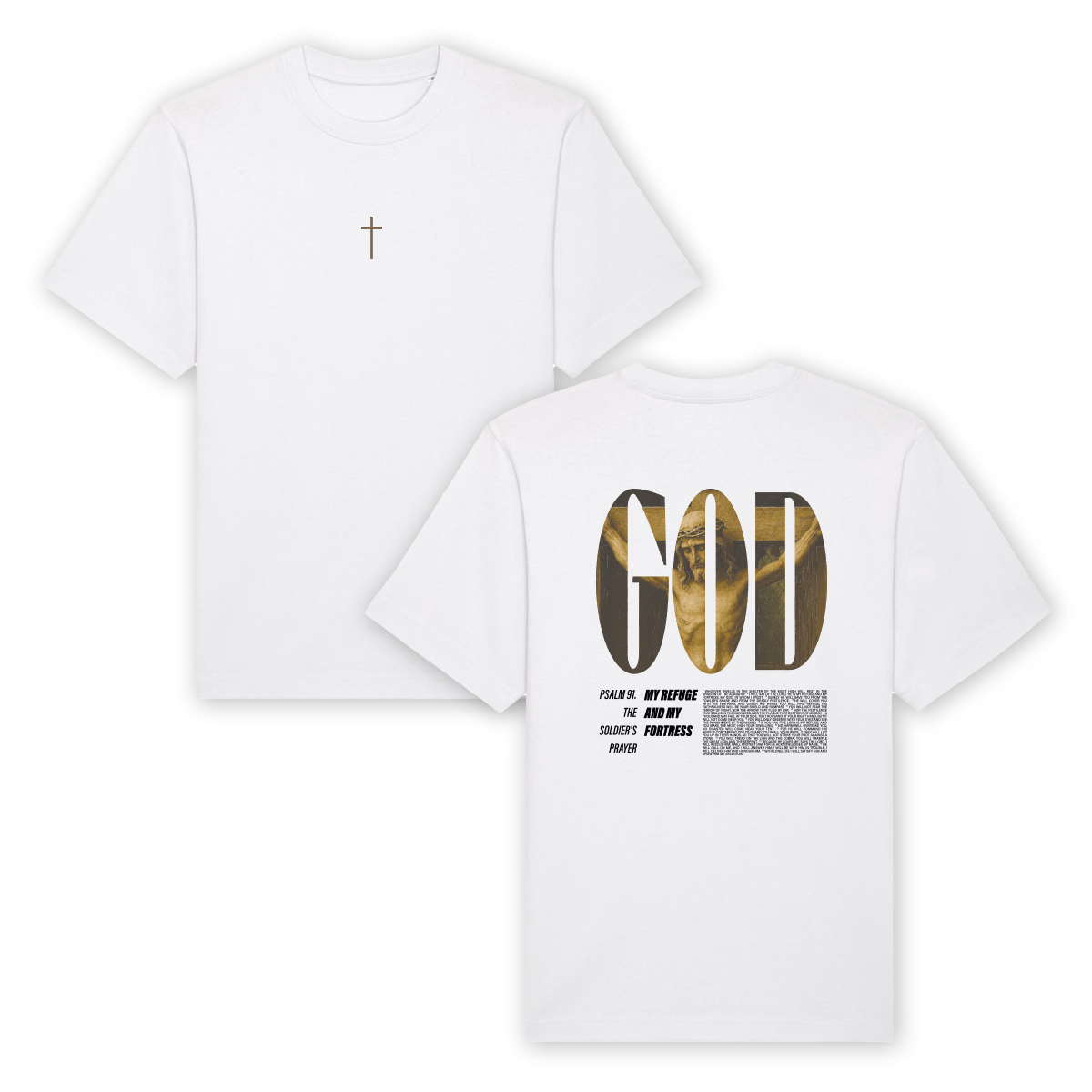 T-shirt "God my Refuge"
