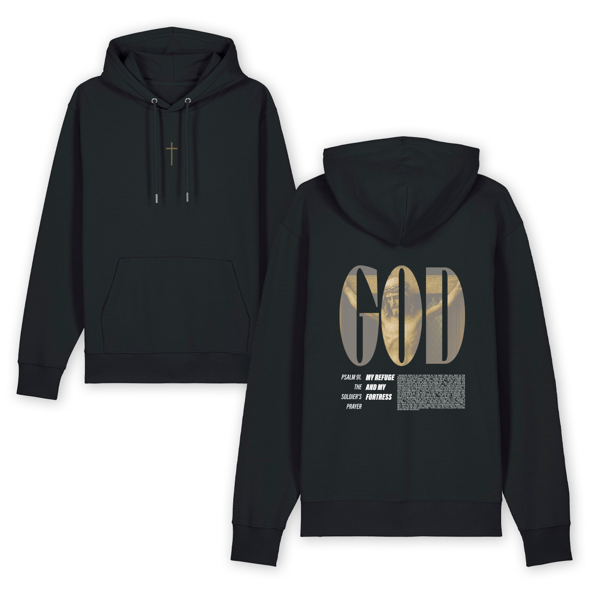 Hoodie "God my Refuge"