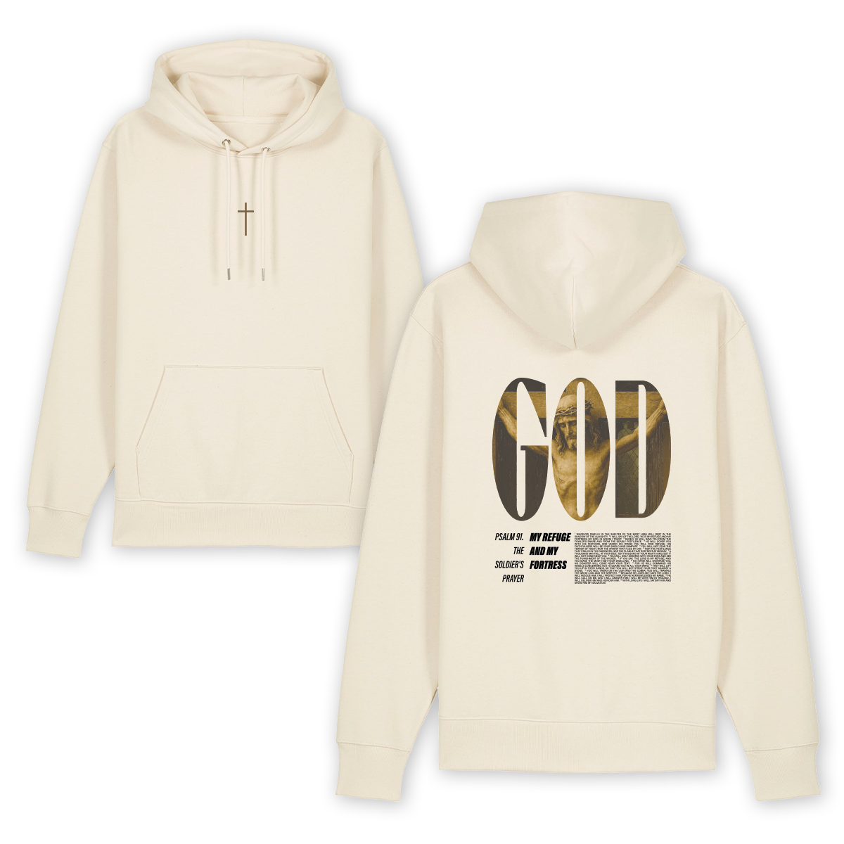 Hoodie "God my Refuge"